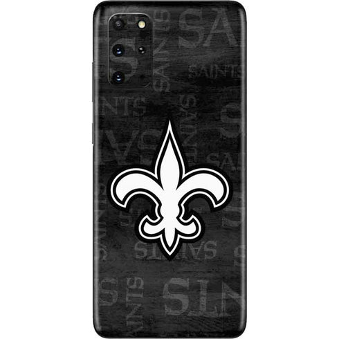 NFL New Orleans Saints Black & White Galaxy S20 Plus Skin